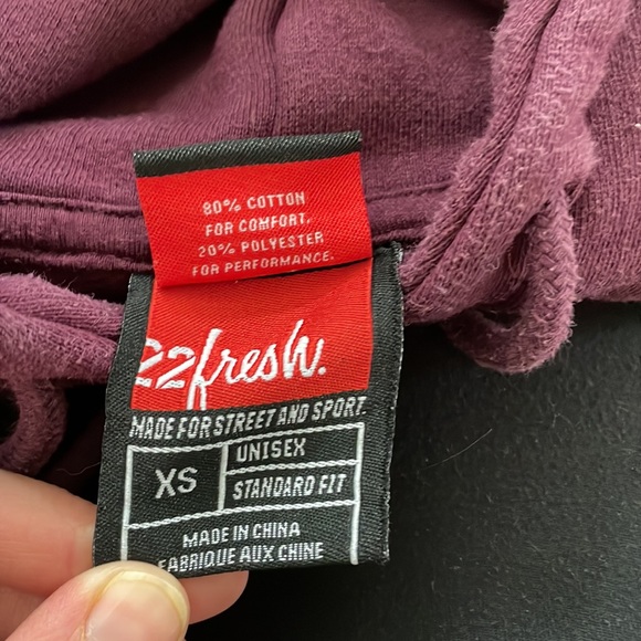 22Fresh Unisex hoodie size x small - Picture 3 of 5